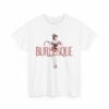 Vintage Burlesque Pin-Up Girl with Pink Top Hat Charleston Rococo Liberty Letter Art Unisex Heavy Cotton Tee - Image 4