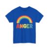 Funny Sarcastic Rainbow Anger Design - Colorful Contrast Humor Unisex Heavy Cotton Tee - Image 10