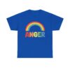 Funny Sarcastic Rainbow Anger Design - Colorful Contrast Humor Unisex Heavy Cotton Tee - Image 9