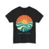 Good Vibes and High Tides Vintage Sun and Ocean Design Unisex Heavy Cotton Tee - Image 2