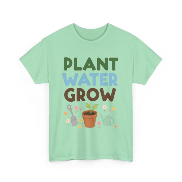 Spring Gardening Hobby Bloom Cycle: Plant Water Grow Repeat Naive Tools Design Unisex Heavy Cotton Tee - Image 14
