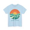Good Vibes and High Tides Vintage Sun and Ocean Design Unisex Heavy Cotton Tee - Image 7