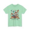 Learning to Fly: Artistic Book Illustration with Vibrant Butterflies and Creative Elegance Unisex Heavy Cotton Tee - Image 6