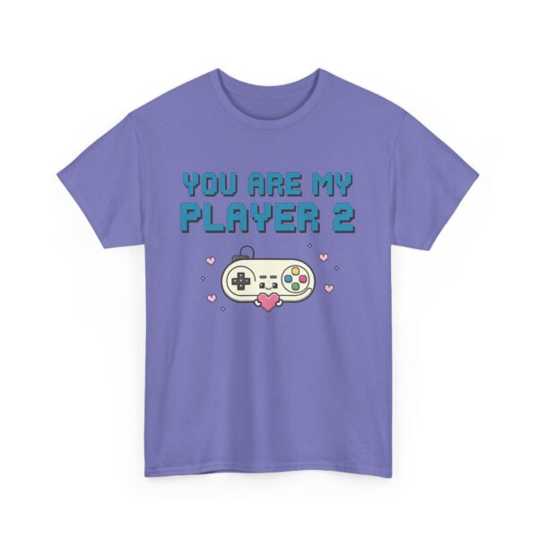 You Are My Player 2 Kawaii Pixel Art Valentine Gamer Love Design Unisex Heavy Cotton Tee - Image 8