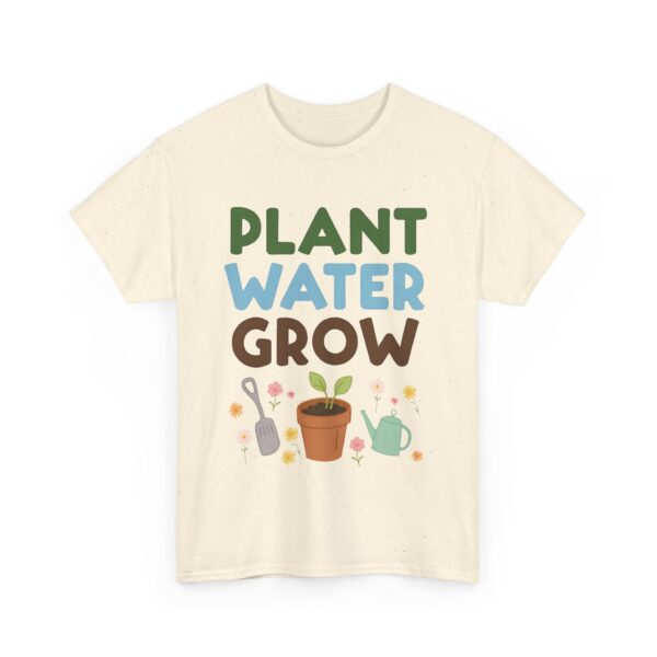 Spring Gardening Hobby Bloom Cycle: Plant Water Grow Repeat Naive Tools Design Unisex Heavy Cotton Tee - Image 10