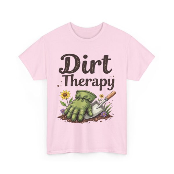 Dirt Therapy Gardening Design for Gardeners Vintage Distressed Art Unisex Heavy Cotton Tee - Image 18