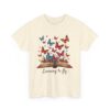 Learning to Fly: Artistic Book Illustration with Vibrant Butterflies and Creative Elegance Unisex Heavy Cotton Tee - Image 4