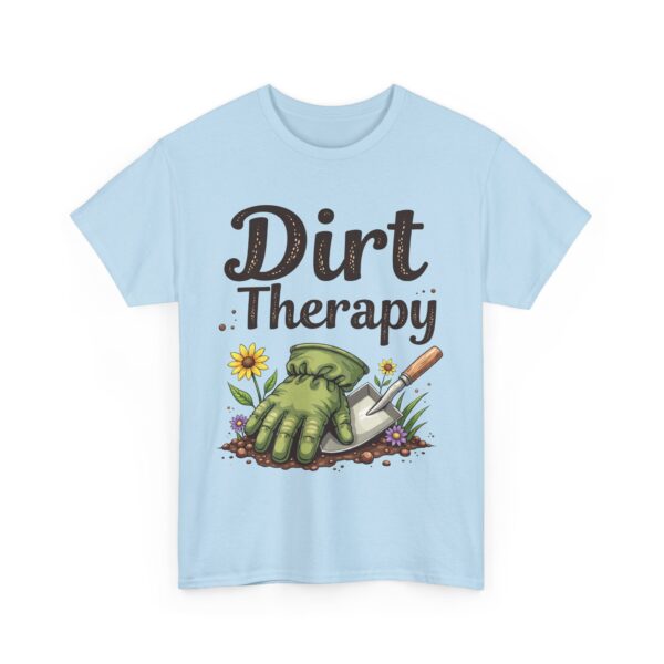 Dirt Therapy Gardening Design for Gardeners Vintage Distressed Art Unisex Heavy Cotton Tee - Image 16