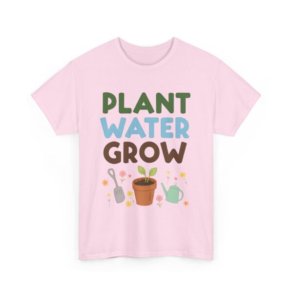 Spring Gardening Hobby Bloom Cycle: Plant Water Grow Repeat Naive Tools Design Unisex Heavy Cotton Tee - Image 18