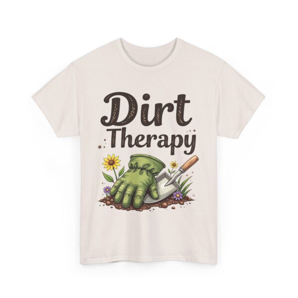 Dirt Therapy Gardening Design for Gardeners Vintage Distressed Art Unisex Heavy Cotton Tee