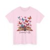 Learning to Fly: Artistic Book Illustration with Vibrant Butterflies and Creative Elegance Unisex Heavy Cotton Tee - Image 8