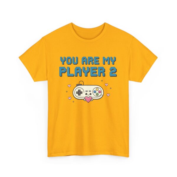 You Are My Player 2 Kawaii Pixel Art Valentine Gamer Love Design Unisex Heavy Cotton Tee - Image 4