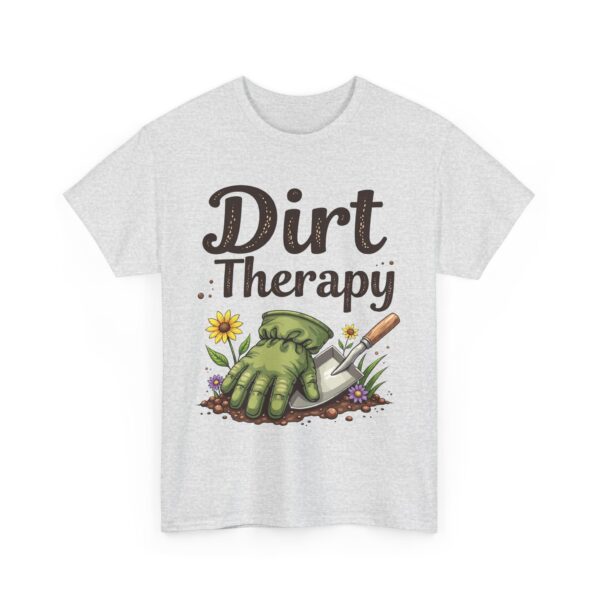 Dirt Therapy Gardening Design for Gardeners Vintage Distressed Art Unisex Heavy Cotton Tee - Image 6