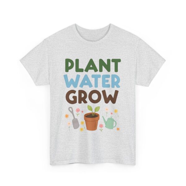 Spring Gardening Hobby Bloom Cycle: Plant Water Grow Repeat Naive Tools Design Unisex Heavy Cotton Tee - Image 6