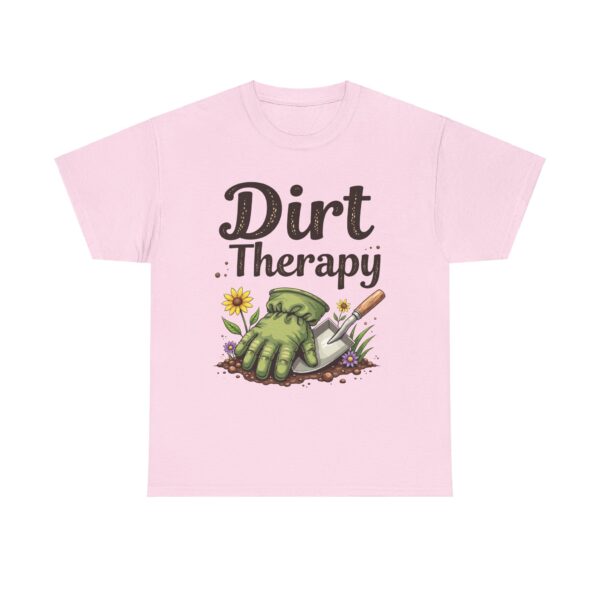 Dirt Therapy Gardening Design for Gardeners Vintage Distressed Art Unisex Heavy Cotton Tee - Image 17