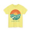 Good Vibes and High Tides Vintage Sun and Ocean Design Unisex Heavy Cotton Tee - Image 6