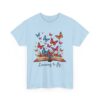 Learning to Fly: Artistic Book Illustration with Vibrant Butterflies and Creative Elegance Unisex Heavy Cotton Tee - Image 7