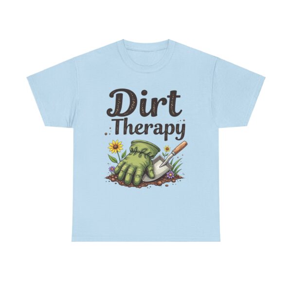 Dirt Therapy Gardening Design for Gardeners Vintage Distressed Art Unisex Heavy Cotton Tee - Image 15