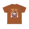 乾杯 KANPAI Traditional Japanese Cheers Kawaii cartoon style raibow cute cats and cool guy Unisex Heavy Cotton Tee - Image 5