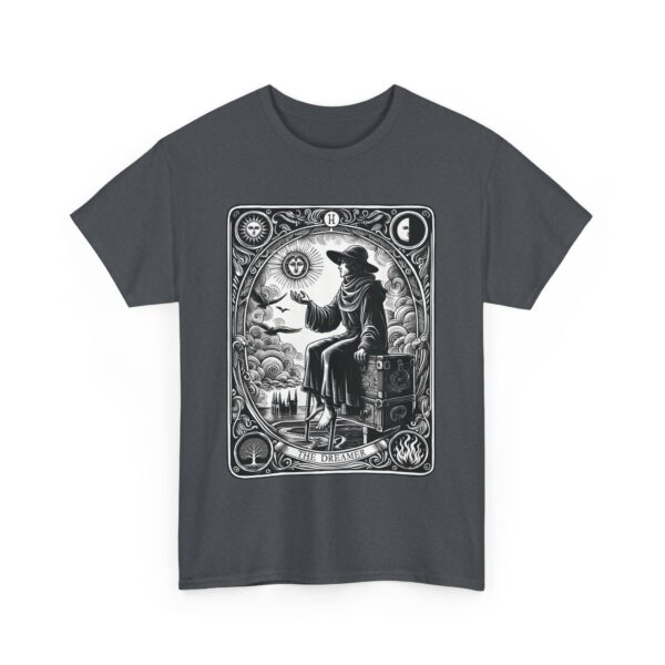 The Dreamer The Fool Tarot Mystical Medieval Major Arcana Unisex Heavy Cotton Tee - Image 9