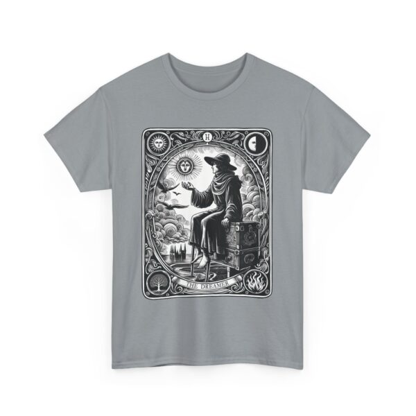 The Dreamer The Fool Tarot Mystical Medieval Major Arcana Unisex Heavy Cotton Tee - Image 8