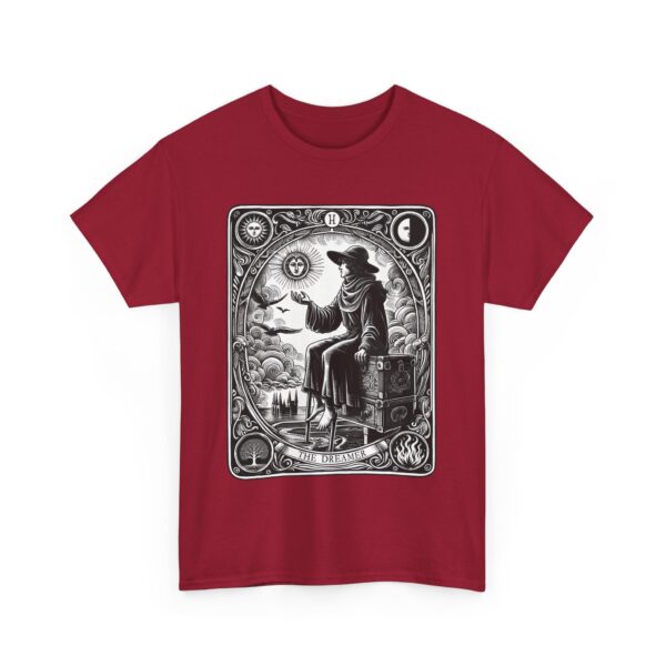The Dreamer The Fool Tarot Mystical Medieval Major Arcana Unisex Heavy Cotton Tee - Image 10