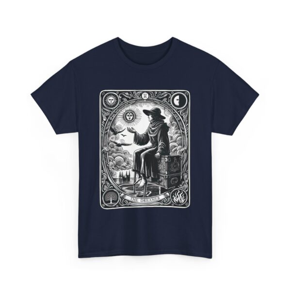 The Dreamer The Fool Tarot Mystical Medieval Major Arcana Unisex Heavy Cotton Tee - Image 4