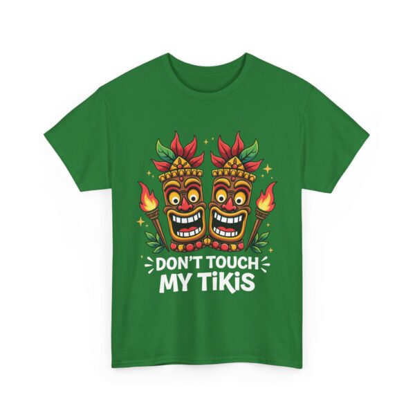 Don't Touch My Tikis Funny Polynesian Tiki Mask Hawaii Island Theme Unisex Heavy Cotton Tee - Image 7