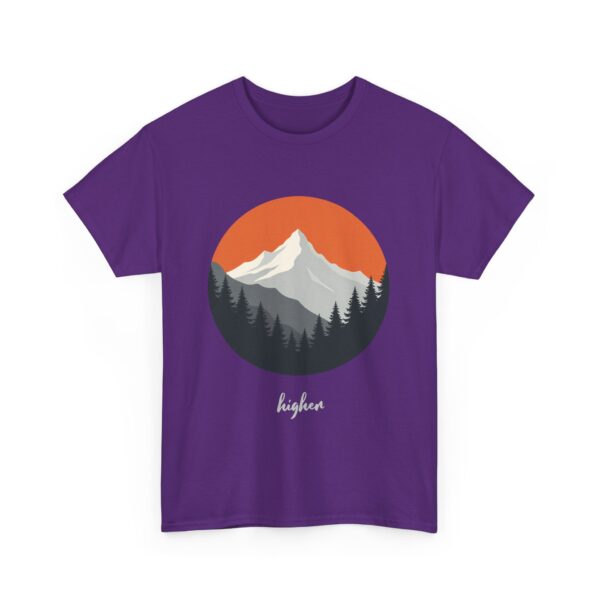Higher Peaks Adventure Mountain Trekking Climber Outdoor Vibes Unisex Heavy Cotton Tee - Image 8