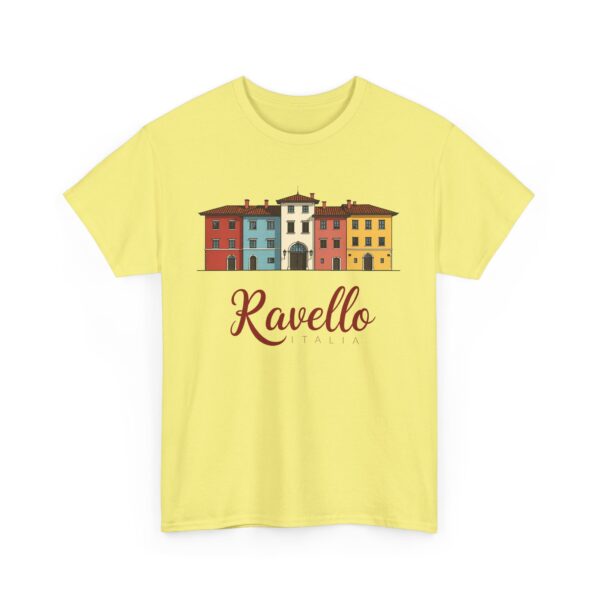 Ravello Amalfi Coast Pastel Italian Travel Vintage Aesthetic Design Unisex Heavy Cotton Tee - Image 6
