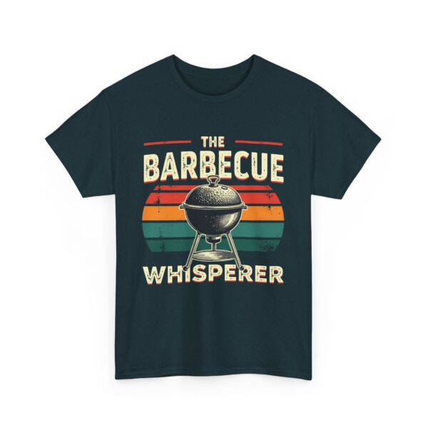 The Barbecue Whisperer Funny Grill Master BBQ Dad Summer Cooking Design Unisex Heavy Cotton Tee - Image 4