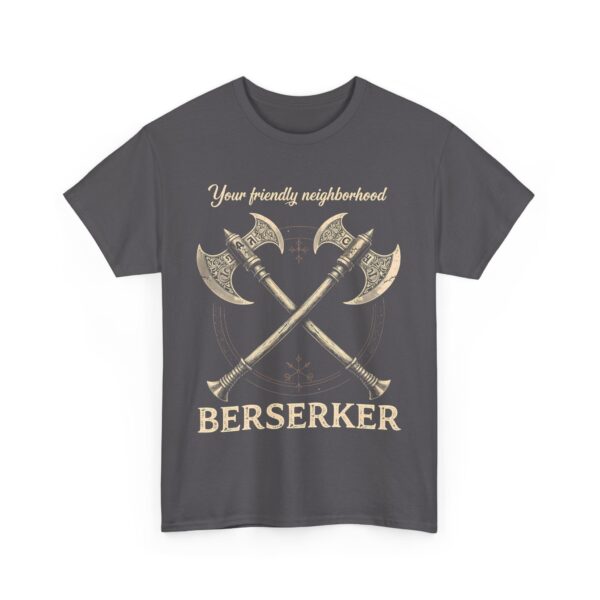 Funny Viking Norse Mythology Berserker Warrior Nordic Axe Design Unisex Heavy Cotton Tee - Image 6