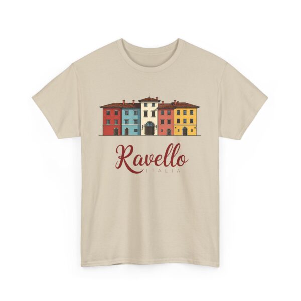 Ravello Amalfi Coast Pastel Italian Travel Vintage Aesthetic Design Unisex Heavy Cotton Tee - Image 2