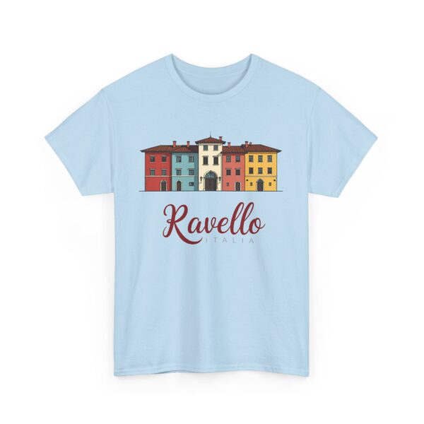 Ravello Amalfi Coast Pastel Italian Travel Vintage Aesthetic Design Unisex Heavy Cotton Tee - Image 7
