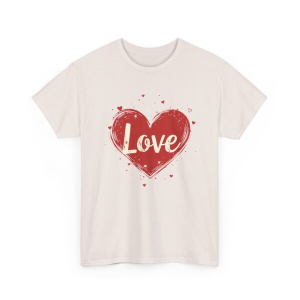 Love Vintage Distressed Heart Timeless Kindness Connection Humanity Unisex Heavy Cotton Tee - Image 6