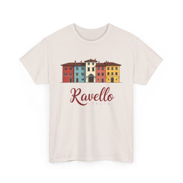 Ravello Amalfi Coast Pastel Italian Travel Vintage Aesthetic Design Unisex Heavy Cotton Tee - Image 3