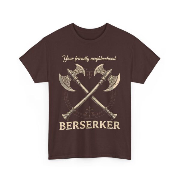 Funny Viking Norse Mythology Berserker Warrior Nordic Axe Design Unisex Heavy Cotton Tee - Image 5