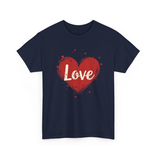 Love Vintage Distressed Heart Timeless Kindness Connection Humanity Unisex Heavy Cotton Tee - Image 4
