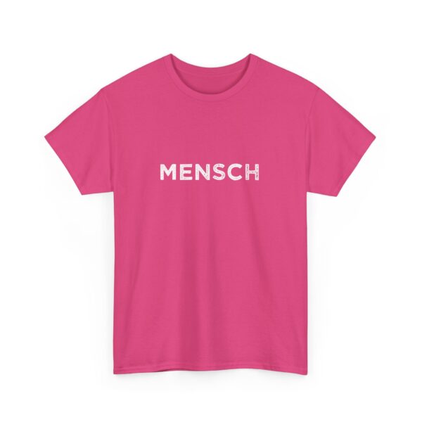 MENSCH Distressed Typography Human Imperfection Existential Raw Design Unisex Heavy Cotton Tee - Image 9