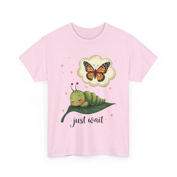 Dream of the Caterpillar Cute Inspirational Butterfly Transformation Design Unisex Heavy Cotton Tee - Image 7