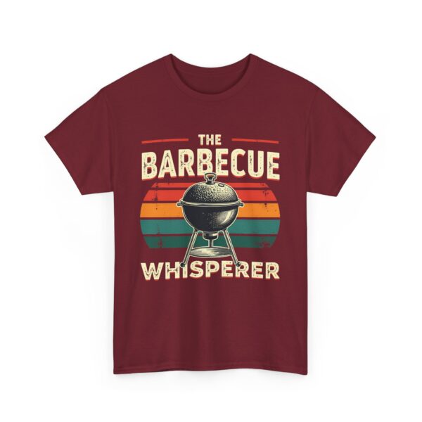 The Barbecue Whisperer Funny Grill Master BBQ Dad Summer Cooking Design Unisex Heavy Cotton Tee - Image 7