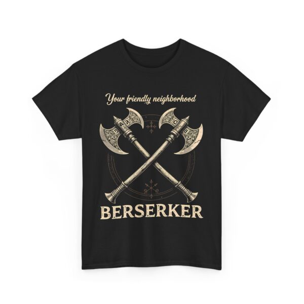Funny Viking Norse Mythology Berserker Warrior Nordic Axe Design Unisex Heavy Cotton Tee