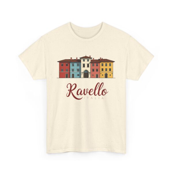 Ravello Amalfi Coast Pastel Italian Travel Vintage Aesthetic Design Unisex Heavy Cotton Tee - Image 5