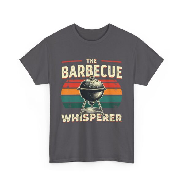 The Barbecue Whisperer Funny Grill Master BBQ Dad Summer Cooking Design Unisex Heavy Cotton Tee - Image 5