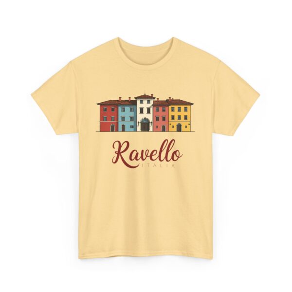 Ravello Amalfi Coast Pastel Italian Travel Vintage Aesthetic Design Unisex Heavy Cotton Tee - Image 4