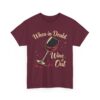 When in Doubt Wine It Out Funny Elegant Wine Lover Design Unisex Heavy Cotton Tee - Image 5