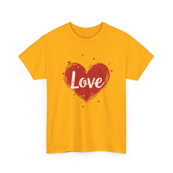 Love Vintage Distressed Heart Timeless Kindness Connection Humanity Unisex Heavy Cotton Tee - Image 7
