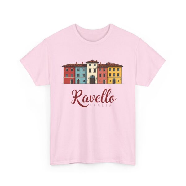 Ravello Amalfi Coast Pastel Italian Travel Vintage Aesthetic Design Unisex Heavy Cotton Tee - Image 8