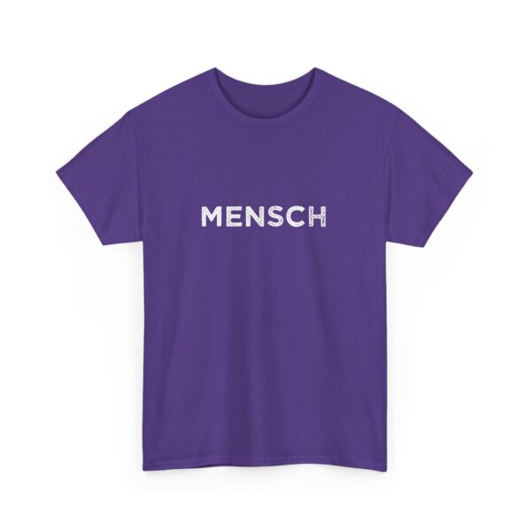 MENSCH Distressed Typography Human Imperfection Existential Raw Design Unisex Heavy Cotton Tee - Image 8