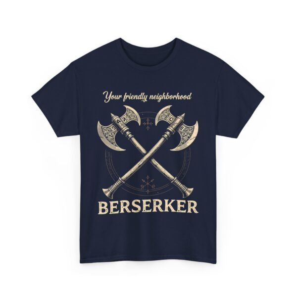 Funny Viking Norse Mythology Berserker Warrior Nordic Axe Design Unisex Heavy Cotton Tee - Image 7
